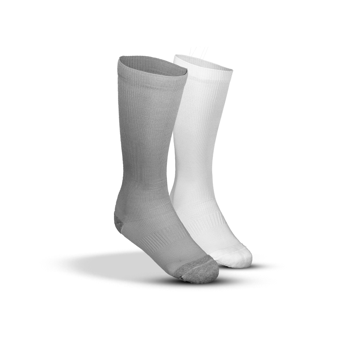 Con presión en algodón pima/nylon