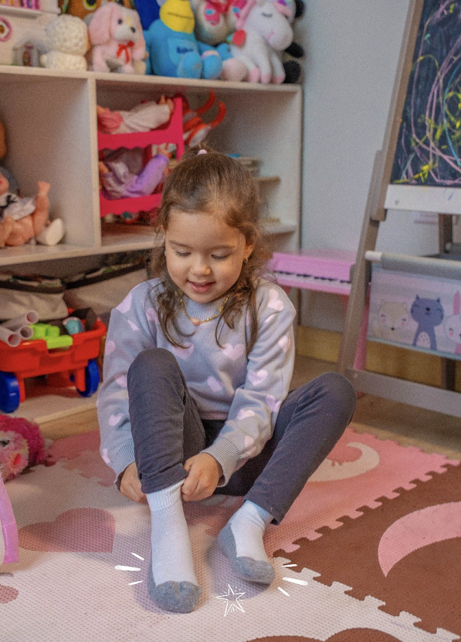 Tobilleras lisas niñ@s en algodón pima